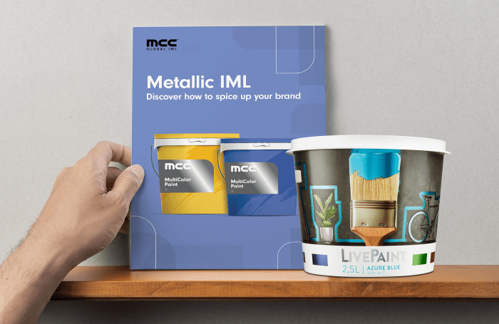 Metallic IML inspiration box by MCC Global IML Metallic IML inspiration box by MCC Global IML