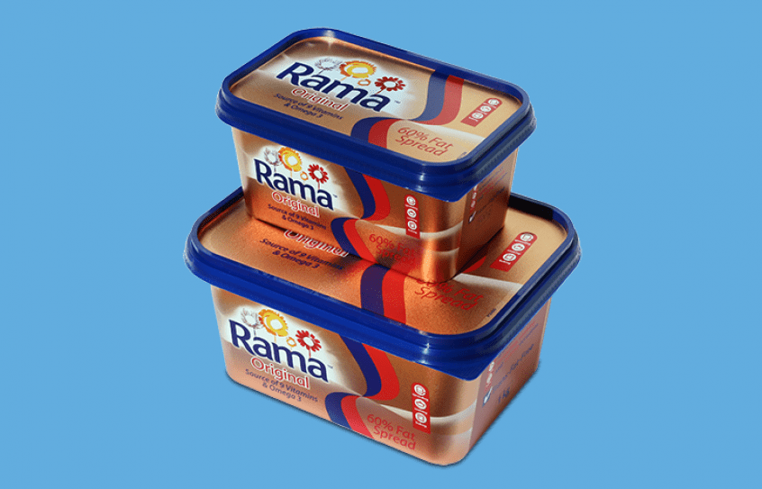 Rama tubs in Metallic IML 