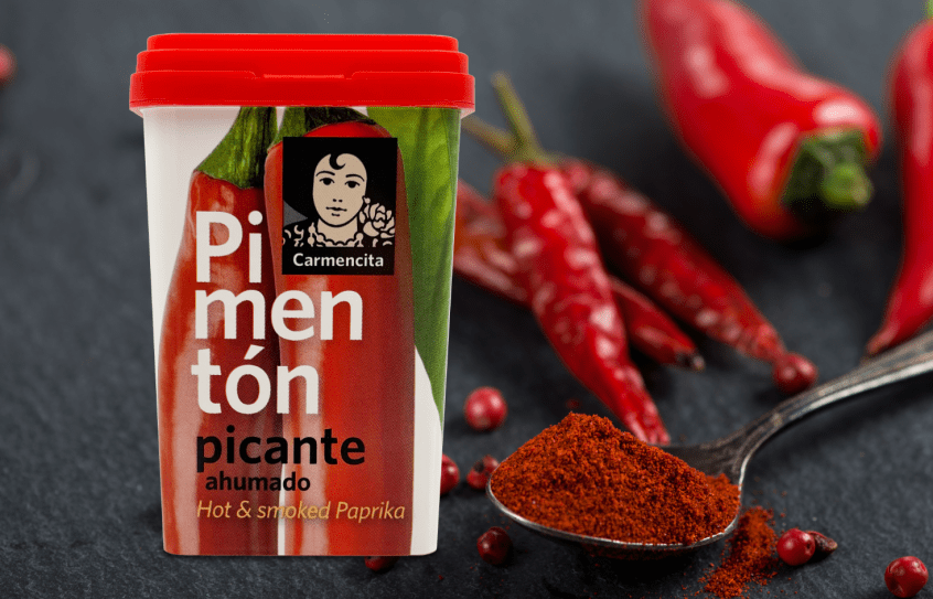 IML decorated packaging for Pimentón with peppers 