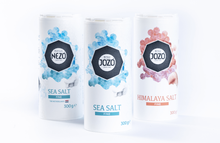 JOZO salt shakers in NextCycle IML by MCC Verstraete