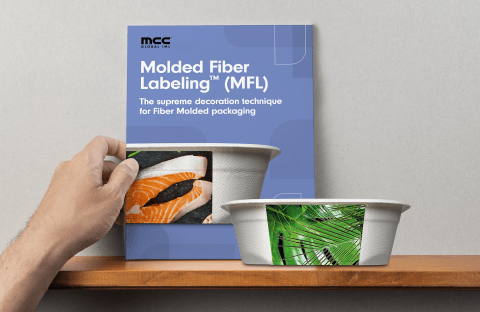 Molded Fiber Labeling sample kit by MCC Global IML Molded Fiber Labeling sample kit by MCC Global IML